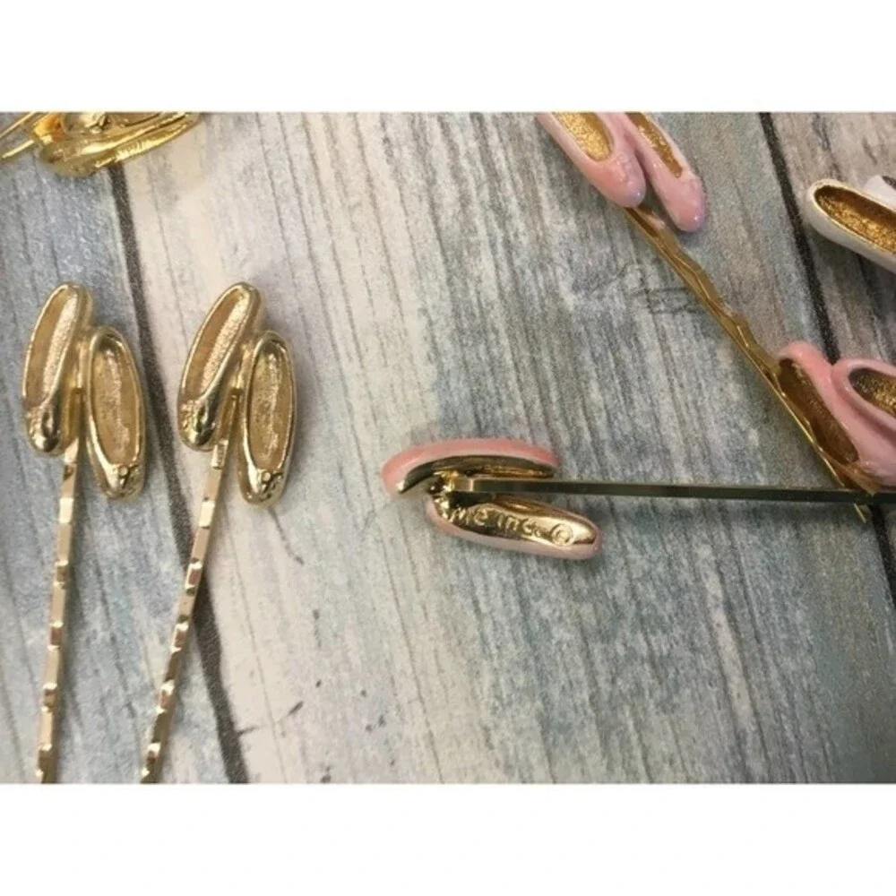 Ballerina Dancer Shoes Hairpins Necklace